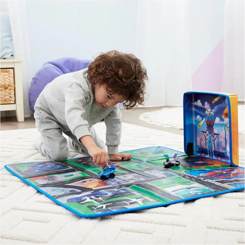 Miniatura 8 de Paw Patrol: The Mighty Movie, Paquete de Regalo de Alfombra de Juego Pup Squad con Mighty Pups Chase & Vee Pup Squad Racer Autos de Juguete