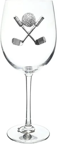 Miniatura 6 de THE QUEENS' JEWELS Copa de vino con tallo con joyas de pelota de tenis, 21 onzas, regalo único para mujeres, cumpleaños, lindo, divertido, sin