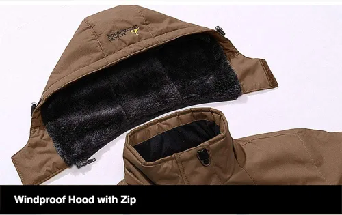 Miniatura 2 de MAGCOMSEN - Chaqueta de invierno para hombre, impermeable, abrigada, con forro polar y múltiples bolsillos