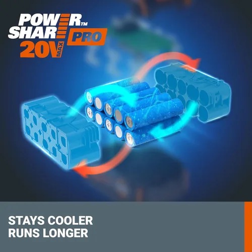 Miniatura 2 de Batería WORX 20V 5.0 Ah PowerShare Pro de iones de litio, WA3675