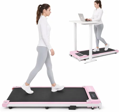 Miniatura 8 de Cinta de Caminar Portátil con Capacidad de 300 Libras, Cintas de Correr Portátiles para Casa y Oficina, Cinta de Correr Bajo el Escritorio