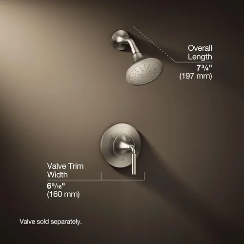 Miniatura 4 de Tone Shower Only Trim Paquete con cabezal de ducha de función única de 1.75 GPM