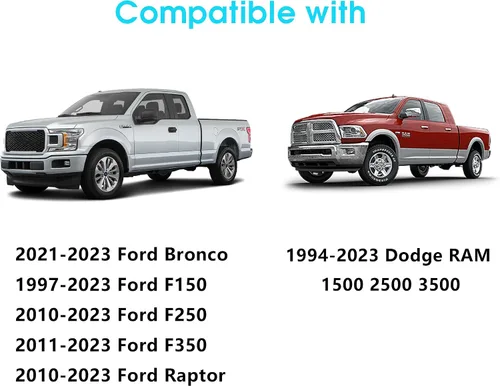 Miniatura 6 de sukemichi Antena universal de repuesto para automóvil de 13 pulgadas para accesorios Ford Bronco, Ford F150 F250 F350 Raptor, Dodge RAM 1500 2500