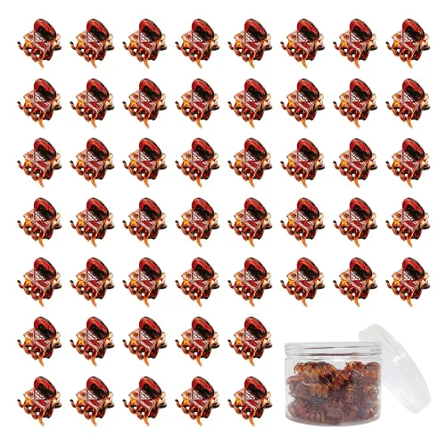 Miniatura 17 de 50 pinzas para el cabello, pinzas multifunción de agarre fuerte para el cabello, color gelatina Color Jelly