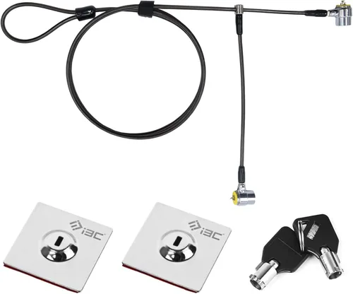 Candado para laptop, cable de bloqueo de seguridad con llaves y placa de anclaje, bloqueo antirrobo para electrónica de negocios, monitores,