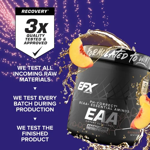 Miniatura 5 de EFX Sports Training Ground EAA Suplemento de aminoácidos esenciales Energía y síntesis de proteínas Pre, Intra o después del entrenamiento