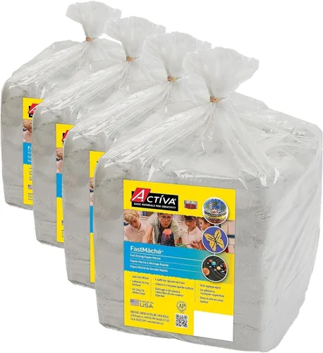 Miniatura 9 de Activa FastMâché - Papel maché de secado rápido, 6 libras (6.0 lbs) Acabado pesado y resistente con mínima contracción