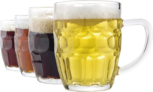 Taza de cerveza Dimple Stein - 20 oz (paquete de 4)