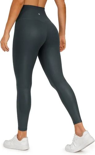 Miniatura 2 de CRZ YOGA Butterluxe - Leggings de piel sintética mate para mujer de 25 a 28 pulgadas, cintura alta, elásticos, pantalones de cuero al tobillo