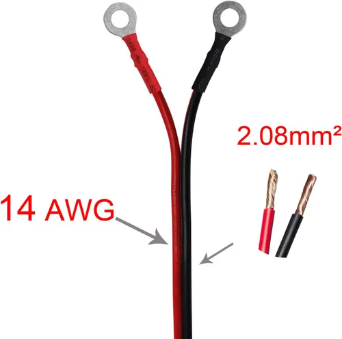 Miniatura 3 de CUZEC Enchufe adaptador de enchufe 14AWG de 4 pies / 3.9 ft con terminal de ojal