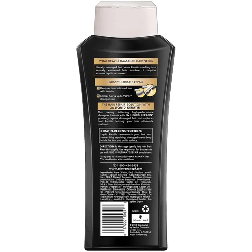 Miniatura 2 de Gliss Champú Ultimate Repair 13.6 oz (13.5 fl oz) (paquete de 2)
