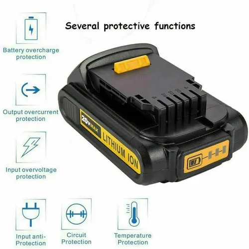Miniatura 5 de Batería de repuesto para Dewalt DCD771 DCD708 DCD777 DCD791 DCD785 DCD771c2 DCD777c2 DCD780 DCD796 DCD999 DCD985 DCD800 DCD793d1 DCD7099 DCD80 5