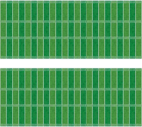 Beistle Telones de fondo de campo de fútbol, 4 x 30 pies, paquete de 2 - Telón de fondo para fiestas, fondo de fotos, cubierta de pared fácil de