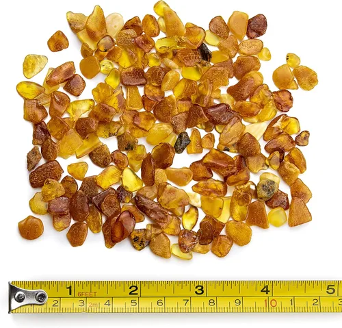 Miniatura 2 de Piedras ámbar pulidas y crudas 100% naturales del Báltico Chips Resina Ambar Piedra para manualidades de joyas y cuentas sueltas (sin agujeros)