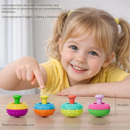 Miniatura 6 de Juguetes sensoriales de silicona para niños y adultos, 4 juguetes sensoriales para aliviar el estrés para autismo, TDAH, ansiedad, artilugios