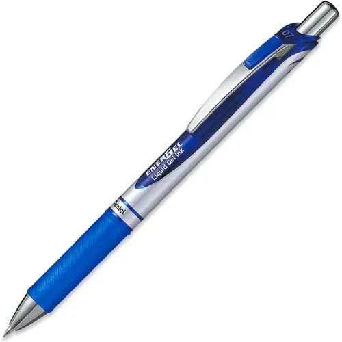 Miniatura 3 de Pentel EnerGel XM BL77 - Bolígrafo retráctil de tinta de gel líquido, 0.028 in, 54% reciclado, tinta azul, paquete de 12 en embalaje de regalo