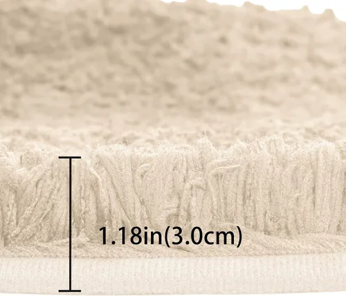 Miniatura 2 de TEBIEKOY Alfombras de baño peludas, súper absorbentes, antideslizantes, suaves, de felpa gruesa, lavables a máquina, alfombras de baño para baño