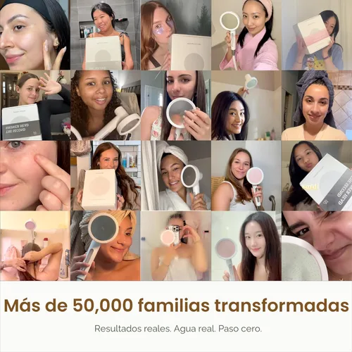 Miniatura 8 de SecondShower - Cabezal de ducha filtrado con mano para agua dura, certificado NSF 99.9% de eliminación de cloro, alta presión, filtro coreano