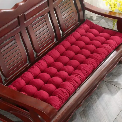 Miniatura 22 de Cojín para tumbona gruesa para silla de patio, cojín de asiento portátil, colchón, reclinable, almohadilla para sofá, banco, tatami (solo cojín) A