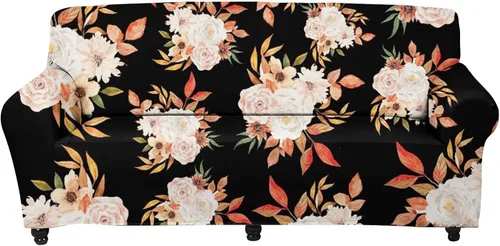 Miniatura 21 de Forchrinse Funda de sofá con estampado navajo africano para sofá de 1 cojín, funda elástica para sofá, protector de muebles para casa rural, hogar