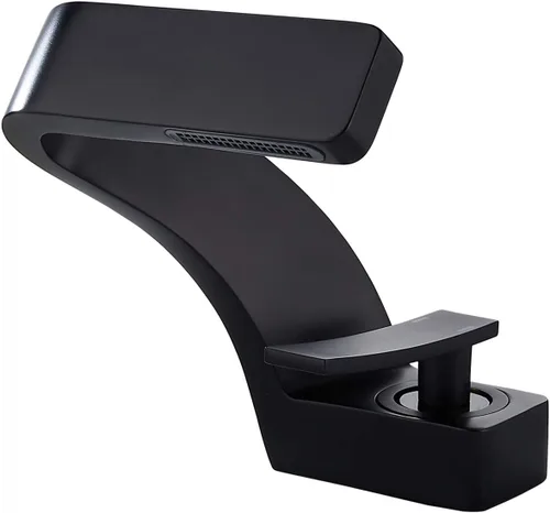 becola Grifo de cascada para lavabo de baño, grifo mezclador de agua fría y caliente de latón macizo de una sola manija, grifo para lavabo de