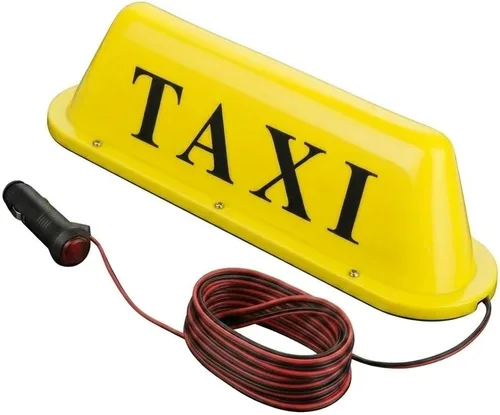 BADASS SHARKS Luz LED de taxi para coche, luz de taxi para techo con base adhesiva, magnética, súper brillante, 12 V, 3 W, luz indicadora
