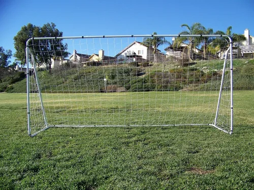 Miniatura 10 de Portería de fútbol de acero galvanizado recubierto de polvo de 12 x 6 pies con red. Ayuda de entrenamiento portátil AYSO de tamaño reglamentario