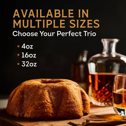 Miniatura 5 de Tortuga - Pastel de mantequilla, sabor Kentucky Bourbon, 32 onzas, el regalo gourmet prémium ideal para regalitos, cestas de regalo y regalos