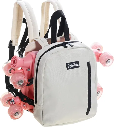Miniatura 16 de JajaHoho Bolsas para patines de ruedas para mujeres y hombres, mochila multifuncional deportiva para patines de ruedas, patines de hielo, patines