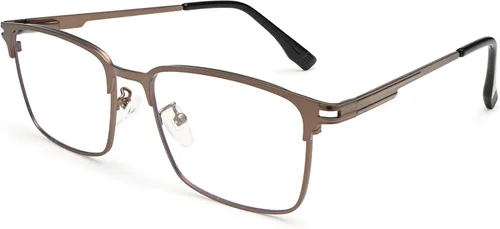 Miniatura 8 de Dollger Gafas de luz azul para hombre, rectángulo de metal, con bloqueo de luz azul, lentes fotocromáticos de moda para computadora