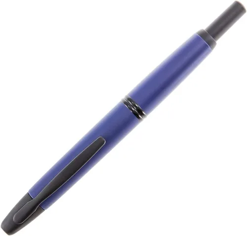 Miniatura 29 de PILOT Vanishing Point Collection - Pluma estilográfica retráctil, color azul carbonesco con detalles de rodio, tinta azul, punta fina (60149)