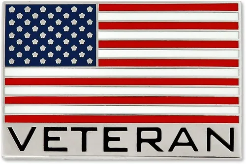Miniatura 37 de PinMart Pin de veterano – Pin patriótico americano de solapa o sombrero – Orgulloso de ser retirado ejército, marina, fuerza aérea o cuerpo