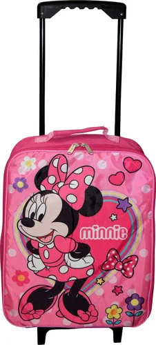 Miniatura 2 de Disney Junior Minnie Mouse - Maleta plegable con ruedas de 15.0in, equipaje con ruedas