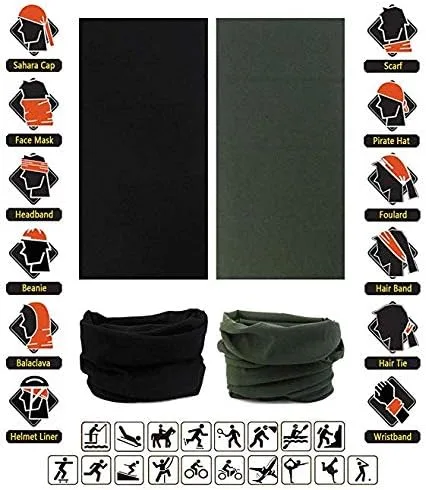 Miniatura 3 de Gator Masks - Máscara facial para exteriores, sin costuras, polaina para el cuello, bandana de tubo, para la cabeza, diadema mágica, banda