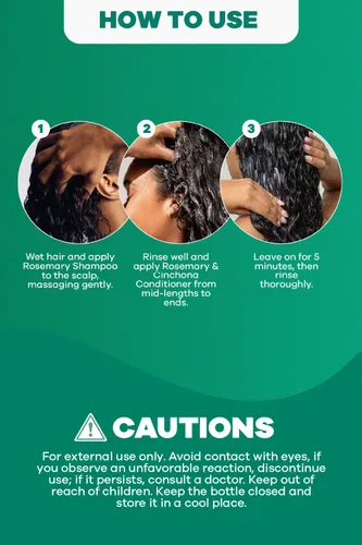 Miniatura 7 de Set de champú y acondicionador de romero y cinchona de Natural Sant – sin sulfatos, apoyo para el crecimiento del cabello, humedad y reparación – 16