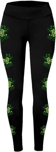 Miniatura 4 de Xbgqasu Leggings del día de San Patricio para mujer, pantalones de yoga de cintura alta, mallas de trébol verde irlandés, mallas de vacaciones