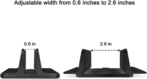 Miniatura 6 de Soporte vertical de escritorio con base ajustable, soporte para laptop compatible con todos los portátiles, MacBook, Surface, Dell, juegos, iPad
