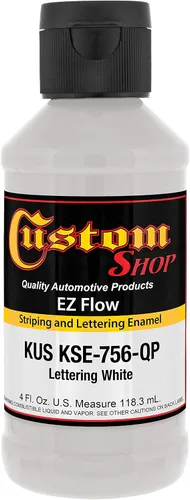 Miniatura 6 de Custom Shop KSE757-QP Triple Black - Pintura esmaltada EZ Flow a rayas y letras – 4 onzas Triple negro