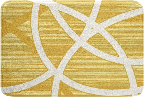 Miniatura 23 de Feelyou Beige Brown Bathroom Rugs Abstract Geometric Bath Mats Modern Art Bathroom Accessories Floor Doormats 16"x24" Soft Microfiber