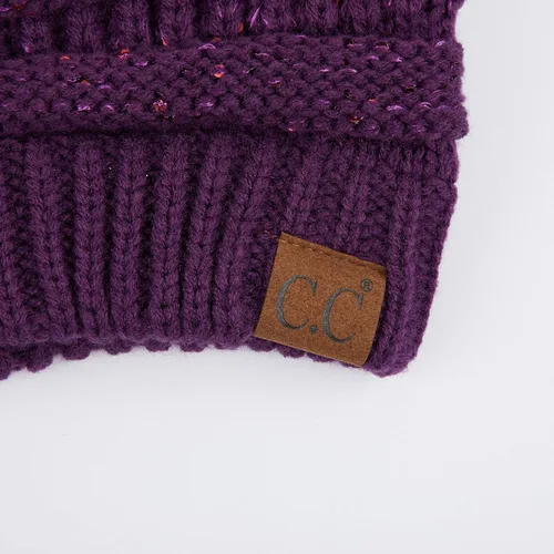 Miniatura 224 de C.C Trendy Warm Chunky Soft Stretch Cable Knit Beanie