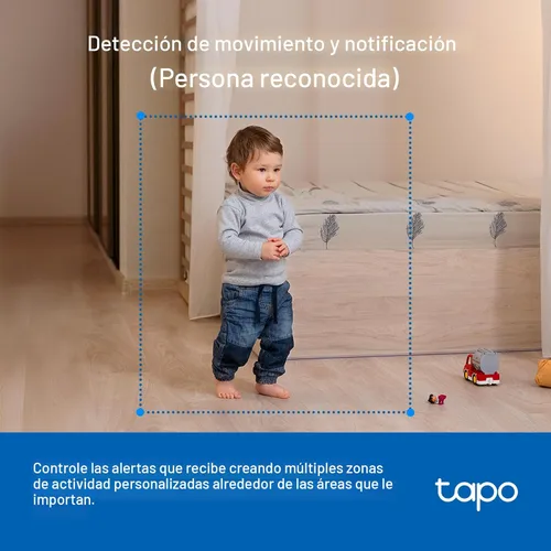 Miniatura 6 de Tapo de TP-Link - Cámara de seguridad Pan/Tilt para monitor de bebé, cámara para mascotas con detección de movimiento, 1080P, audio bidireccional