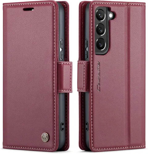 Miniatura 28 de QLTYPRI Funda tipo cartera para Samsung Galaxy S22 Ultra, funda magnética de piel sintética de alta calidad con bloqueo RFID, ranuras para tarjetas