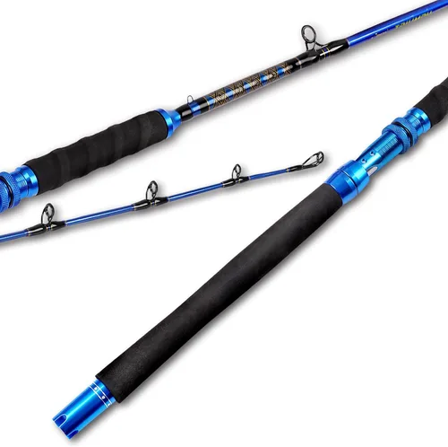 Miniatura 8 de Fiblink Plantilla de grafito de agua salada Jigging Caña de pescar de caña de pescar Deep Sea Jig Pole 5'6"/6