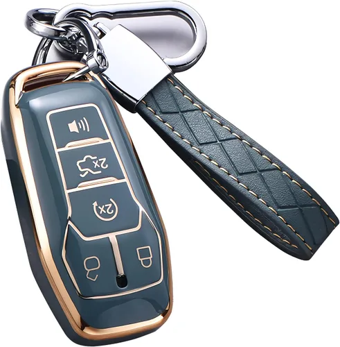 Miniatura 10 de Funda para llavero Ford, funda de protección completa de TPU suave premium para Ford Fusion Mustang F150 Edge Explorer Lincoln MKZ MKC MKX Smart