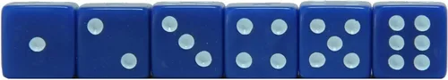 Miniatura 3 de Dados de esquina cuadrados azules - 100