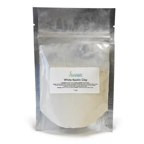 Soapeauty Polvo de arcilla de caolín blanco, grado cosmético, 100% natural, tratamientos faciales, máscara facial, fabricación de jabón, bomba de