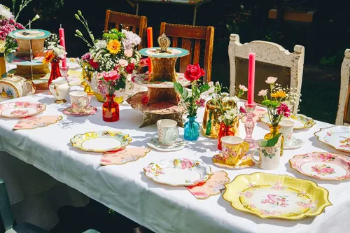 Miniatura 3 de Talking Tables Platos de papel florales vintage para fiesta de té, grandes, realmente deliciosos, también ideales para fiestas de cumpleaños, baby