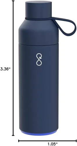 Miniatura 8 de Ocean Bottle Botella de agua original de acero inoxidable de 17 onzas, reutilizable y sostenible, mantiene las bebidas frías y calientes, regalo