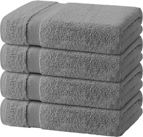 Miniatura 21 de Toallas de mano blancas clásicas para baño [paquete de 12] Toallas de mano de algodón a granel para gimnasio, cocina y spa, 16x27 pulgadas, toallas