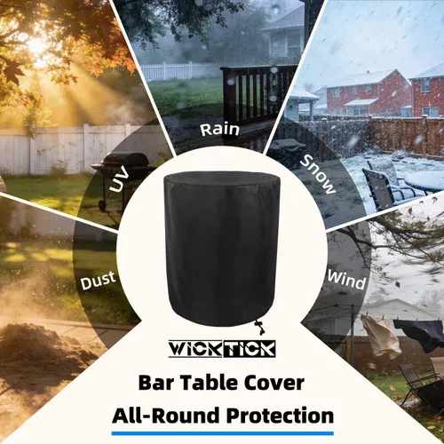 Miniatura 4 de WICKTICK Funda impermeable para muebles de patio al aire libre y mesa auxiliar de jacuzzi Keter Pacific Cool Bar con enfriador de cerveza y vino